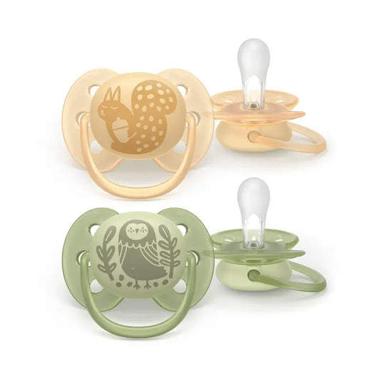 Avent 2 Sucettes ultra douces 6-18M