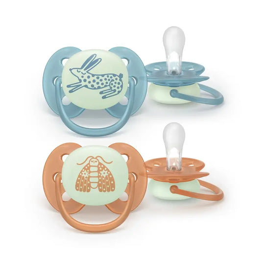 Avent 2 Sucettes Nocturne Ultra Douces