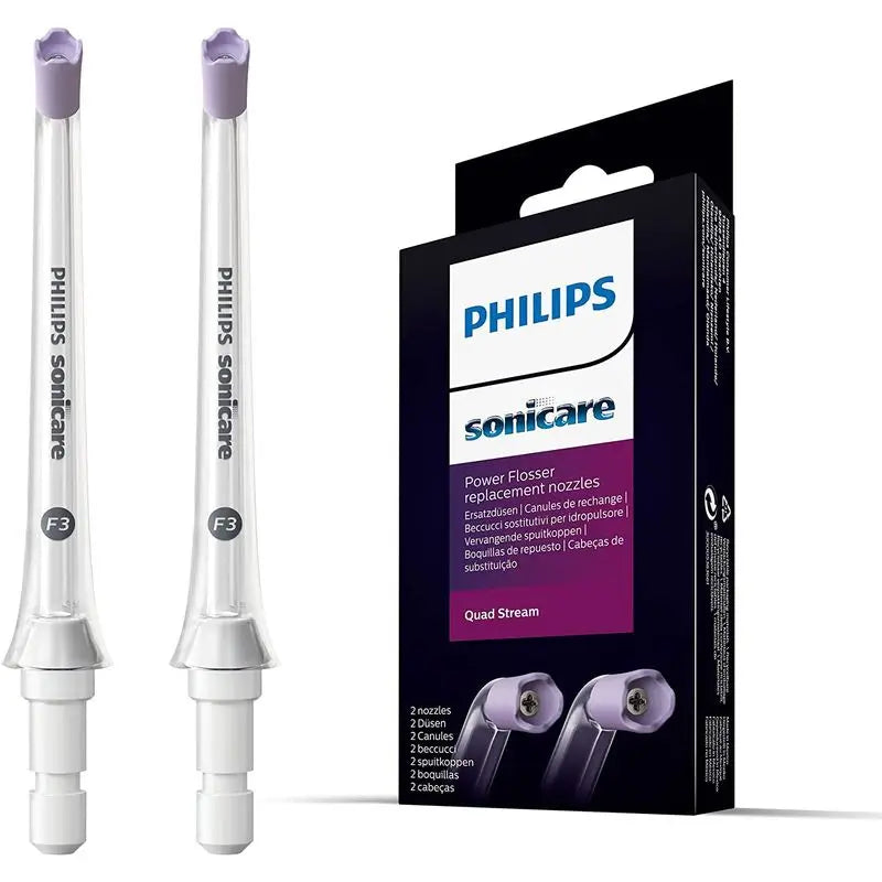 Philips Sonicare Power Flosser Quad Stream Irrigator Nozzles, 2 Pcs.