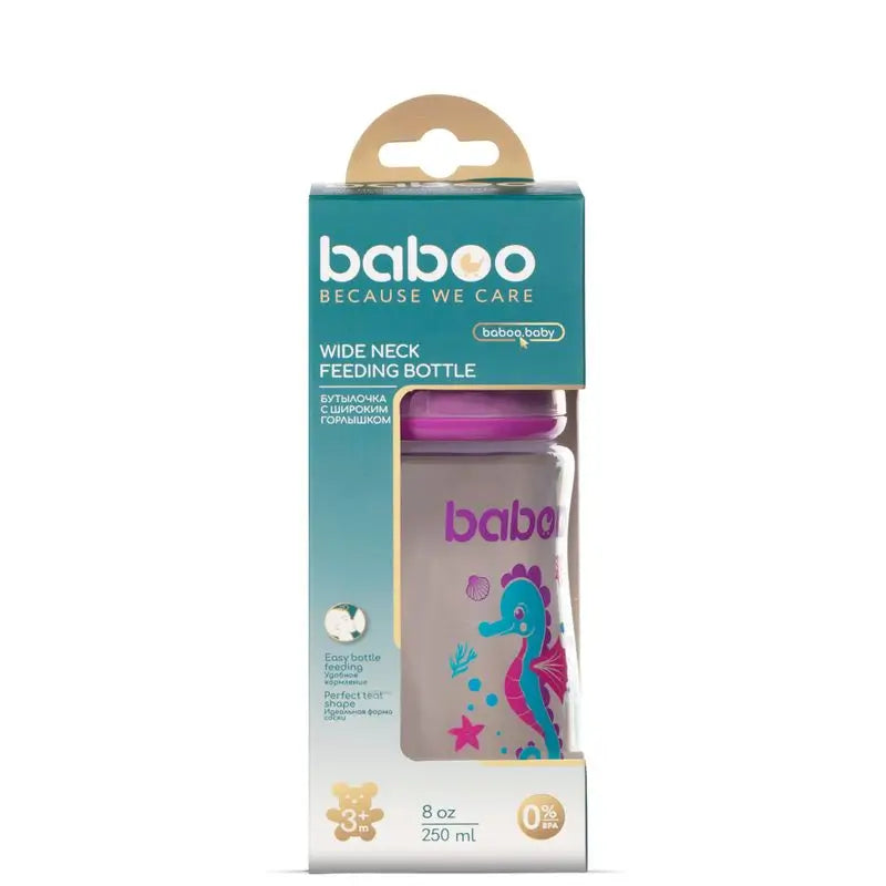 Biberon anti-colique Baboo 3+ mois violet