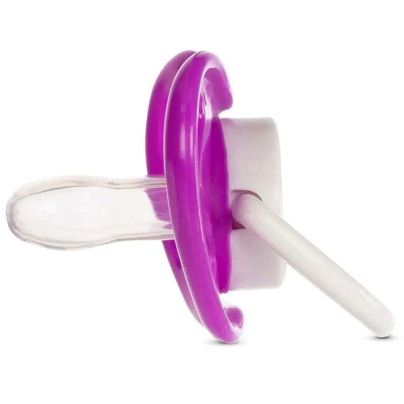 Sucette Symétrique en Silicone Baboo, 0+ Mois Violet