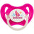 Sucette en silicone symétrique de Baboo, phosphorescente, 6 mois et plus, rose