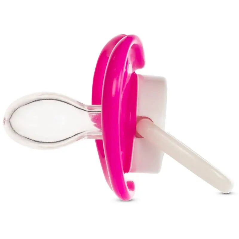 Sucette en silicone symétrique de Baboo, phosphorescente, 6 mois et plus, rose