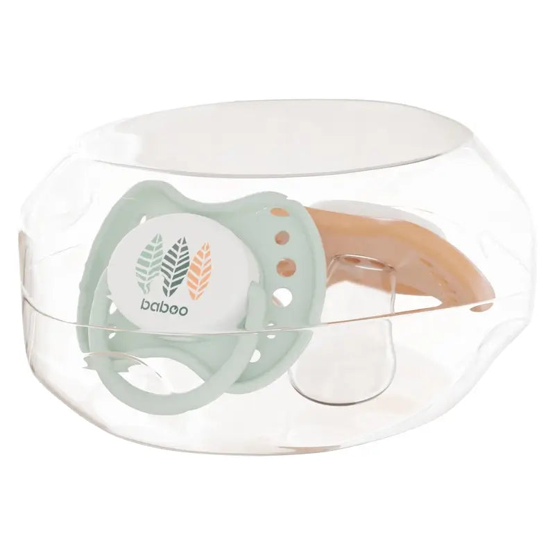 Sucettes anatomiques Baboo Calmy 0-6 mois Peachy Keen, 2 pièces