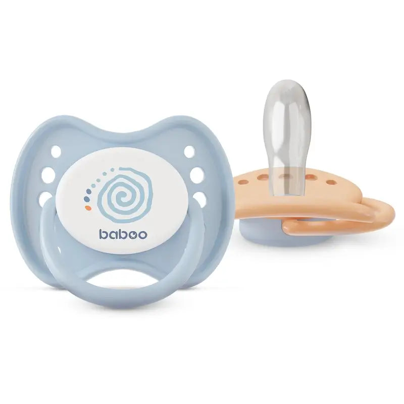 Sucettes physiologiques Baboo Calmy 6-12 mois Blue Haze, 2 unités