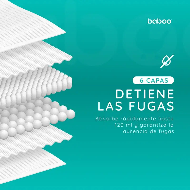 Coussinets d'allaitement jetables ultra-minces de Baboo, 60 pcs.