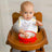 Assiette en silicone antidérapante Baboo, 6+ mois Orange