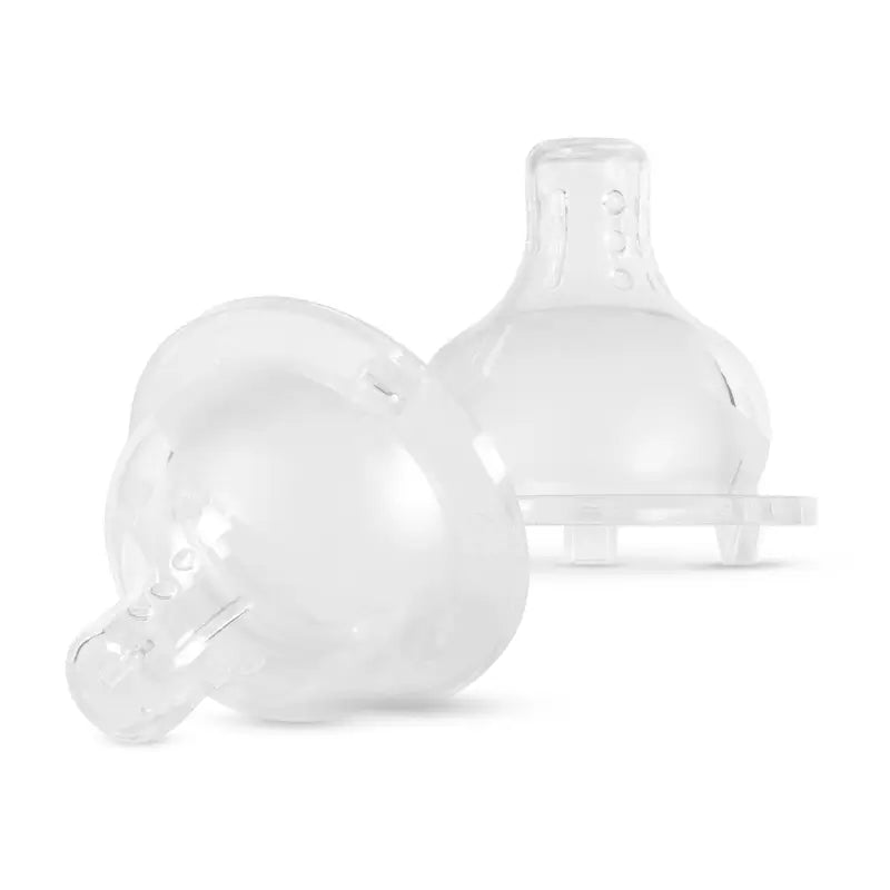 Tétine anti-colique Baboo à débit moyen et à col large, 3 mois et plus, 2 pièces