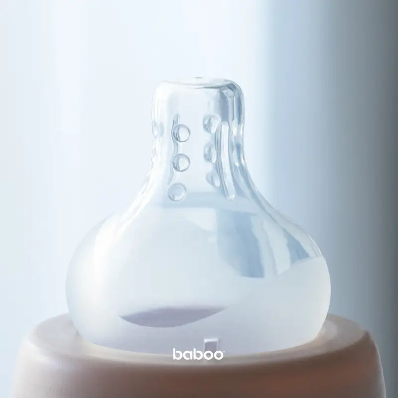 Tétine anti-colique à large col Baboo pour liquides épais, 6+ mois, 2 unités