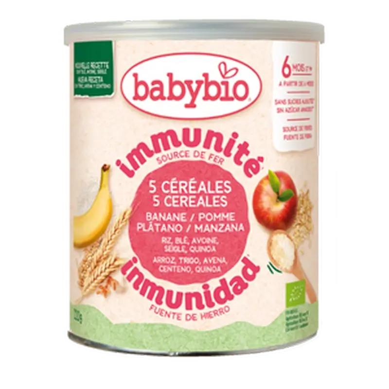 Babybio 5 Cereals with Fruit , 220 grams
