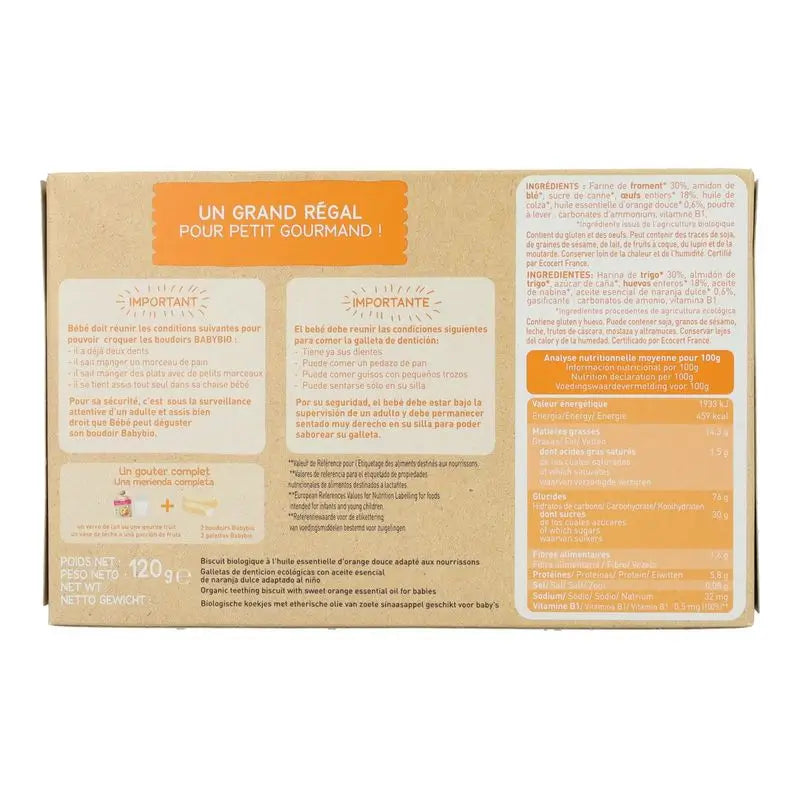 Babybio Biscuits de dentition, 120g