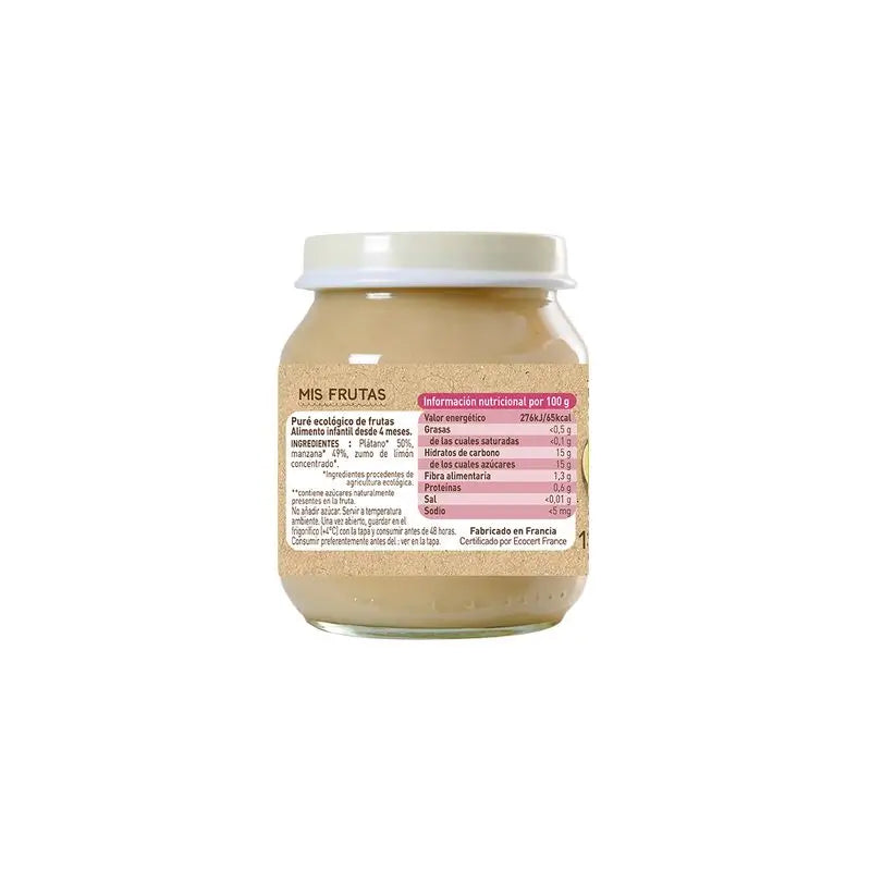 Babybio Pomme Banane, 130 gr