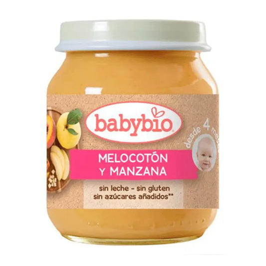 Babybio Peach-Apple, 130 g