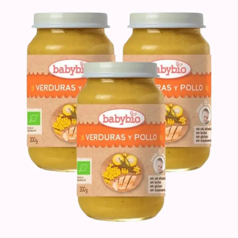 Babybio Menu Tradition Chicken, Pack 3 x 200 grams