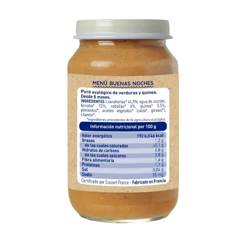Babybio Menu Quinoa Traditionnel - 200 grammes