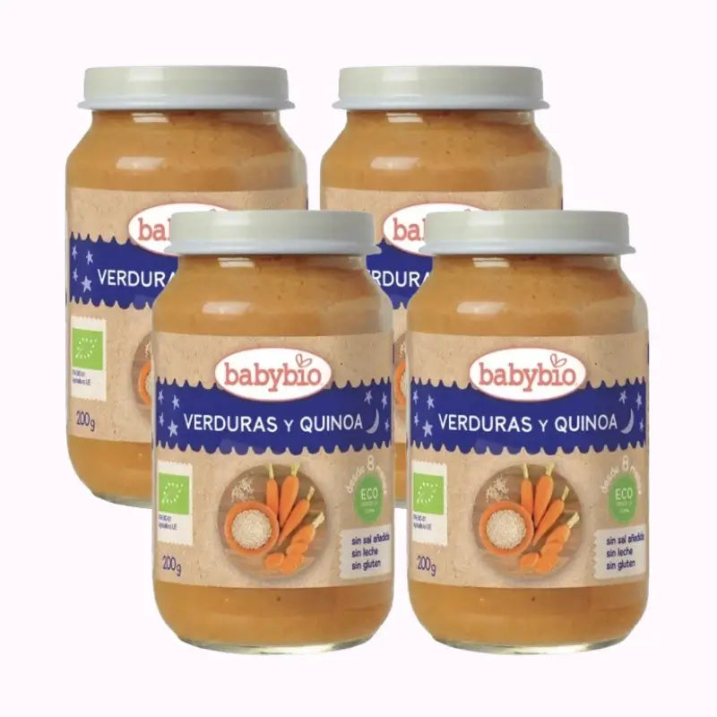 Babybio Traditional Quinoa Menu, Pack 4 x 200 grams