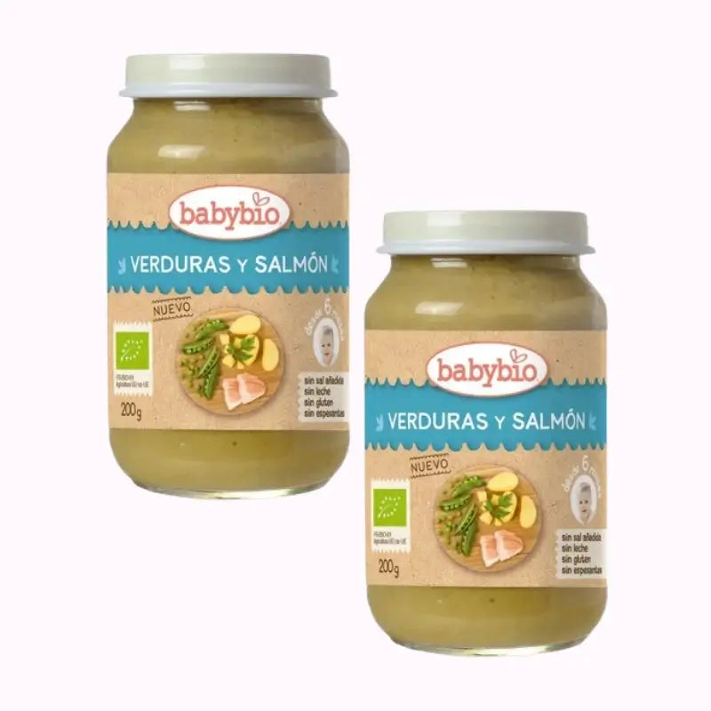 Babybio Menu Tradition Salmon, Pack 2 x 200 grams