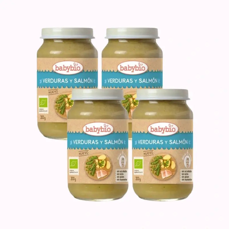Babybio Menu Tradition Salmon, Pack 4 x 200 grams