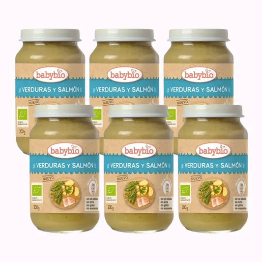 Babybio Menu Tradition Salmon, Pack 6 x 200 grams