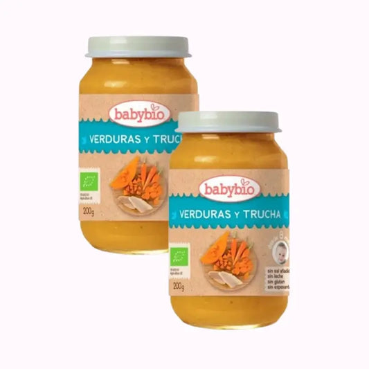 Babybio Traditional Trout Menu, Pack 2 x 200 grams