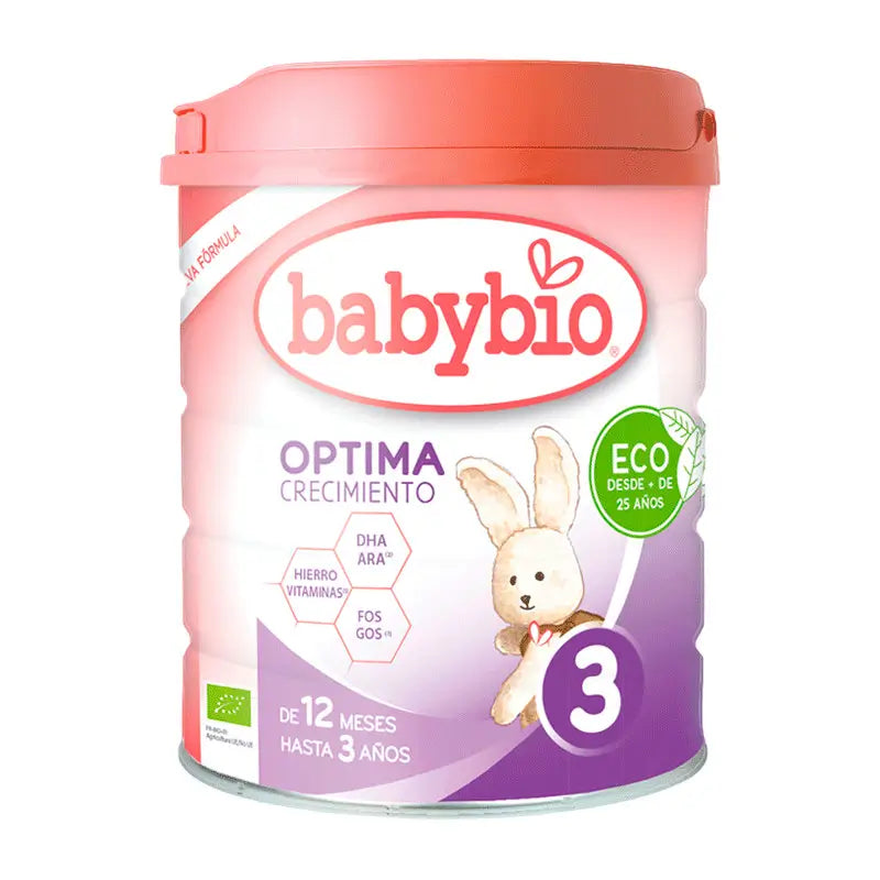 Babybio Optima 3 Cow's Milk 12-36 Months, 800g