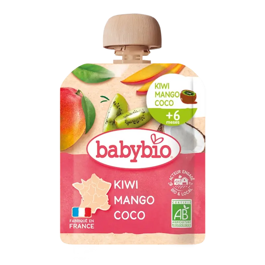 Babybio Pouch Kiwi Mango Coconut, 90 g