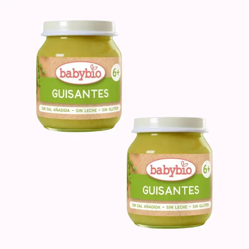 Babybio Babybio Peas, Pack 2 x 130 grams