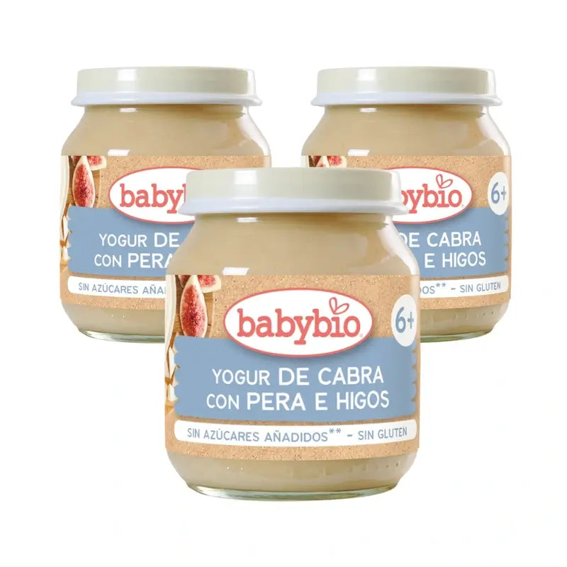 Babybio Goat Yoghurt With Buttermilk And Figs, Pack 3 x 130 g