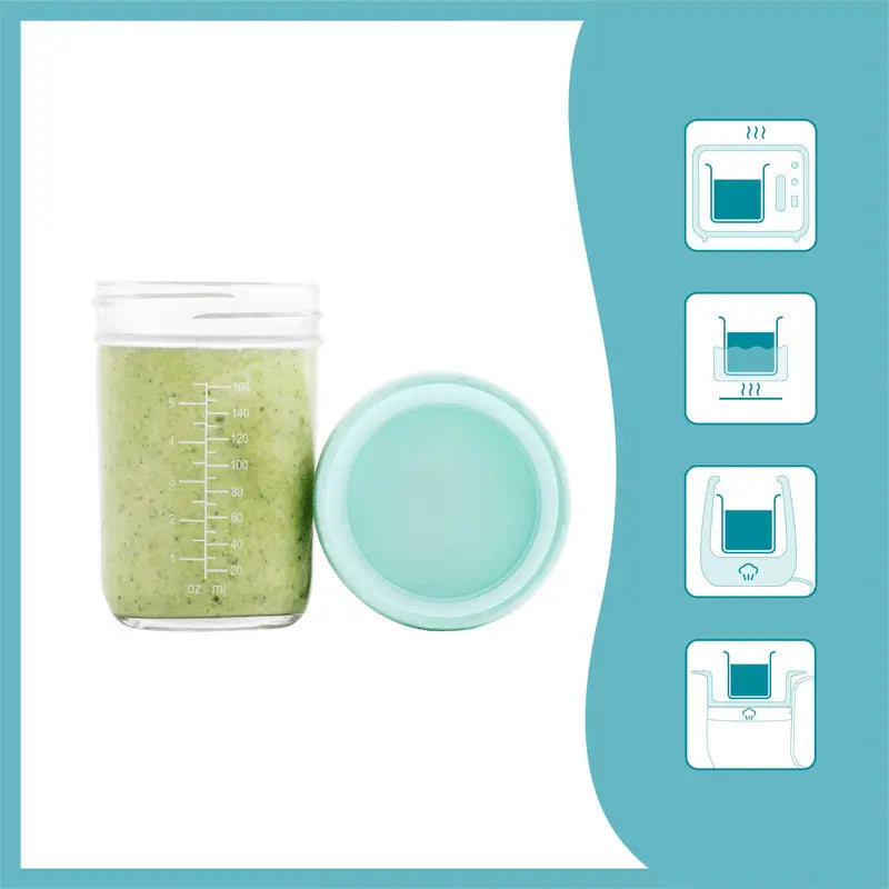 Babymoov Babybols 4 flacons de transport et de conservation en verre 220ml