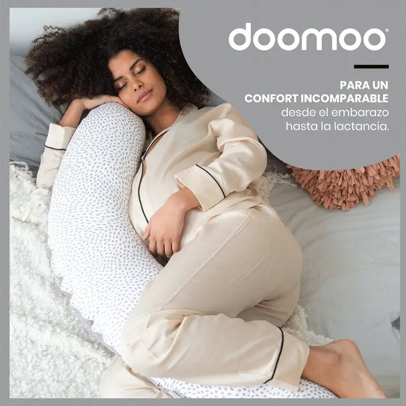 Babymoov Coussin de grossesse et d'allaitement Doomoo Risotto Taupe