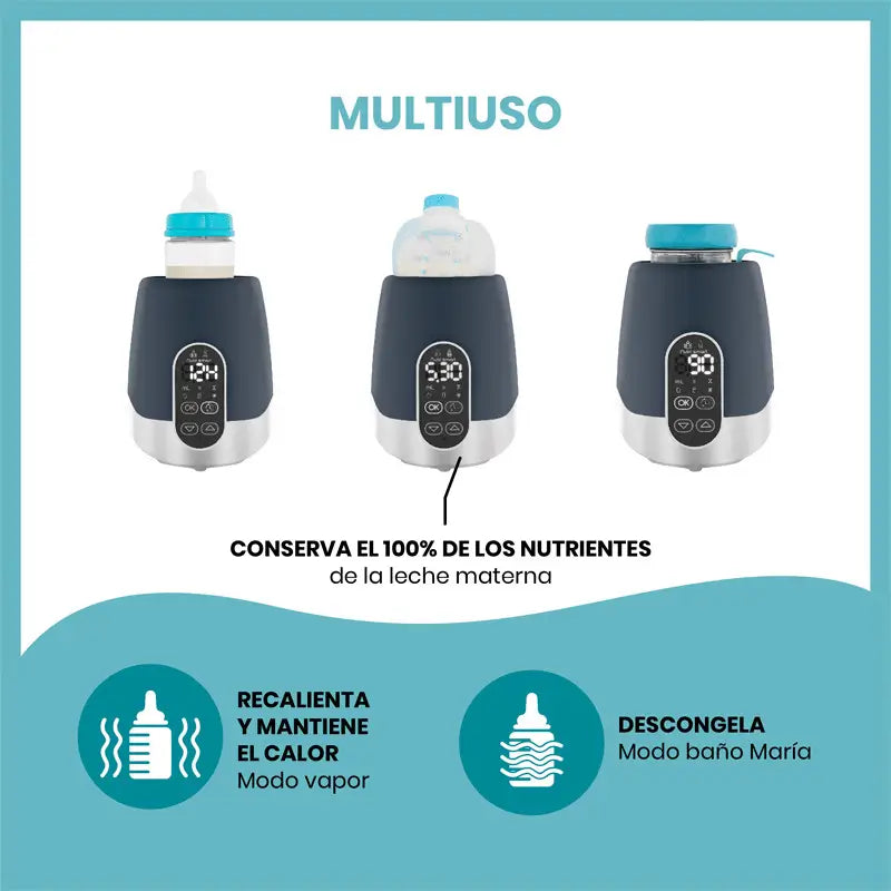Babymoov Nutrismart Chauffe-biberon/Doseur de lait de vache - Maison/Voiture