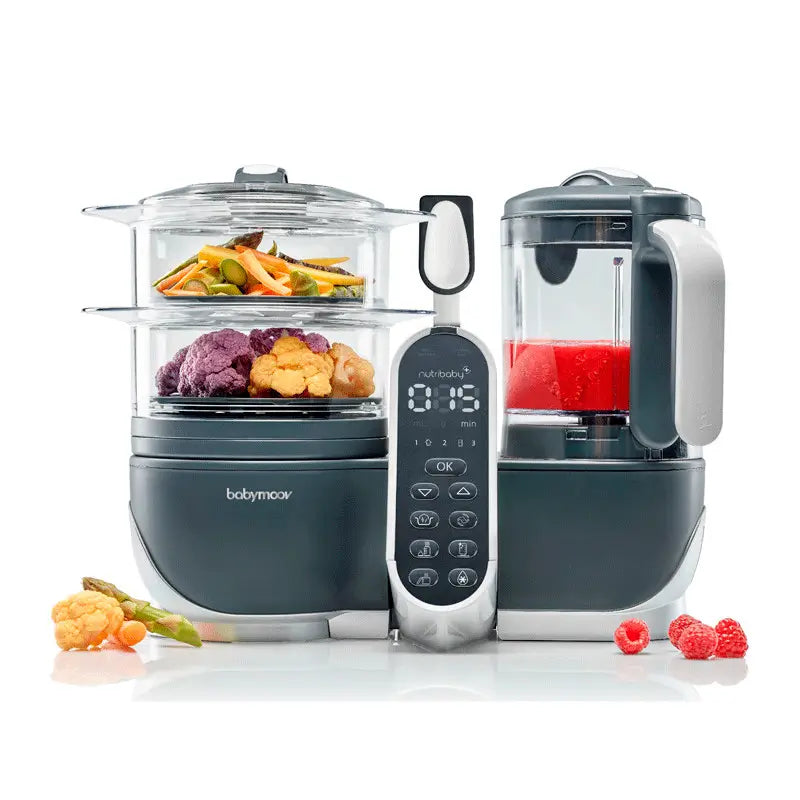 Babymoov Nutribaby (+) Industrial Grey Culinary Robot Blender & Steamer