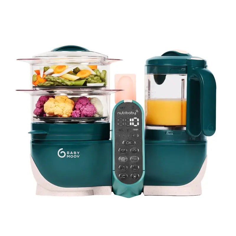 Babymoov Baby Robot Multifonction 6-en-1 Nutribaby(+) Vert Opale