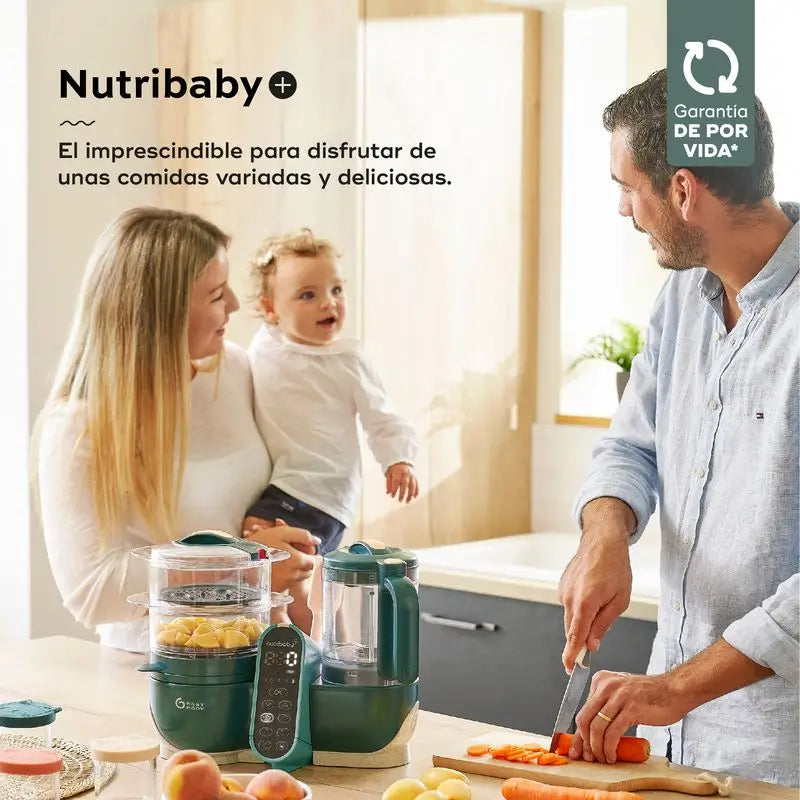 Babymoov Baby Robot Multifonction 6-en-1 Nutribaby(+) Vert Opale