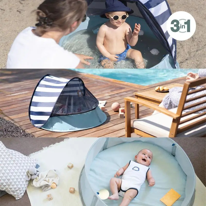 Babymoov Aire de jeux anti-UV UPF 50+ avec mini-piscine Aquani Provence
