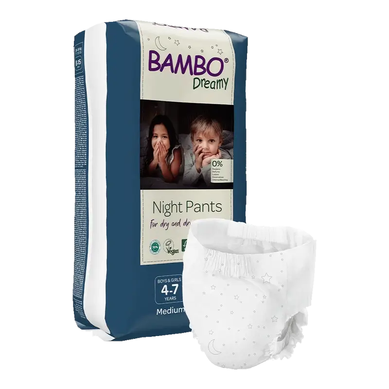 Couches Bambo Nature Dreamy Night M (15-35Kg), 10 pièces