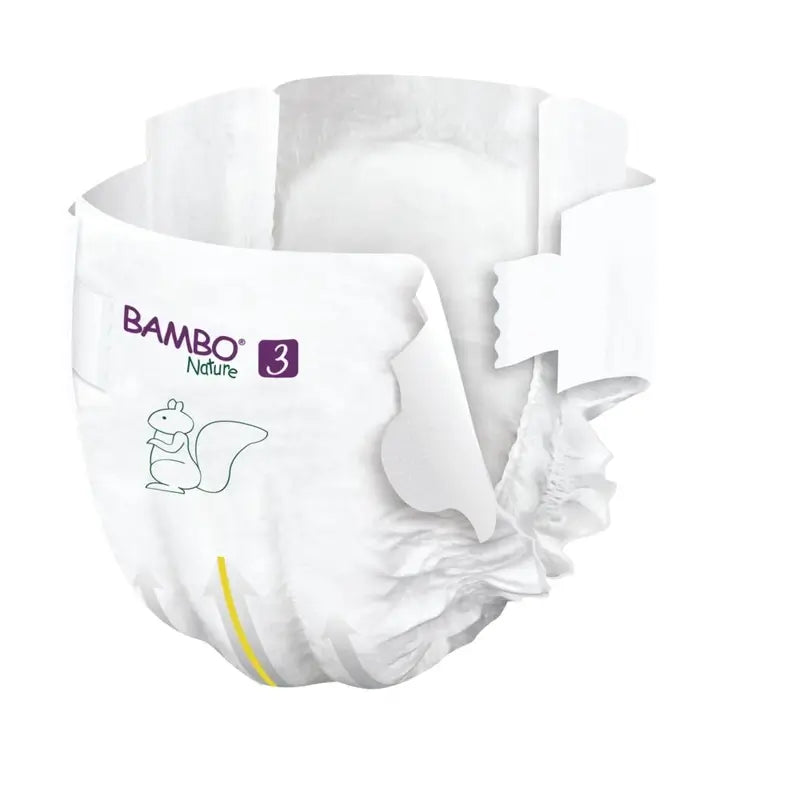 Couches Bambo Nature Taille 3 (4-8 Kg), 52 pcs.