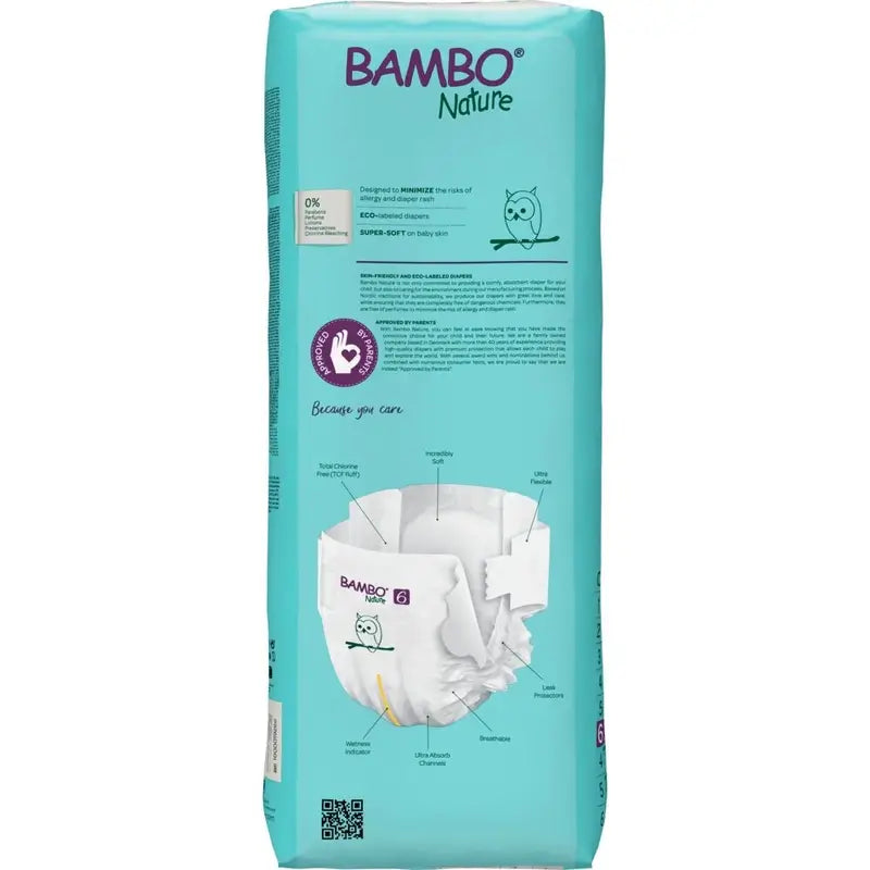 Couches Bambo Nature Taille 6 (16+ Kg), 40 pcs.