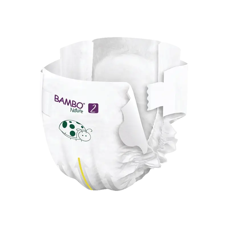 Couches Bambo Nature Taille 2 (3-6Kg), 30 pcs.