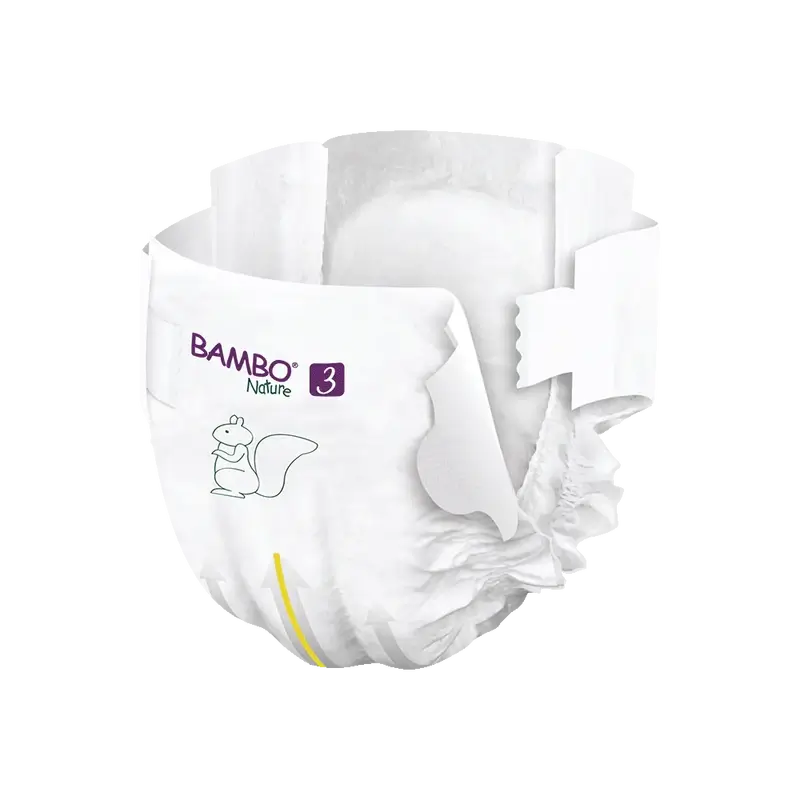 Couches Bambo Nature Taille 3 (4-8Kg), 28 unités