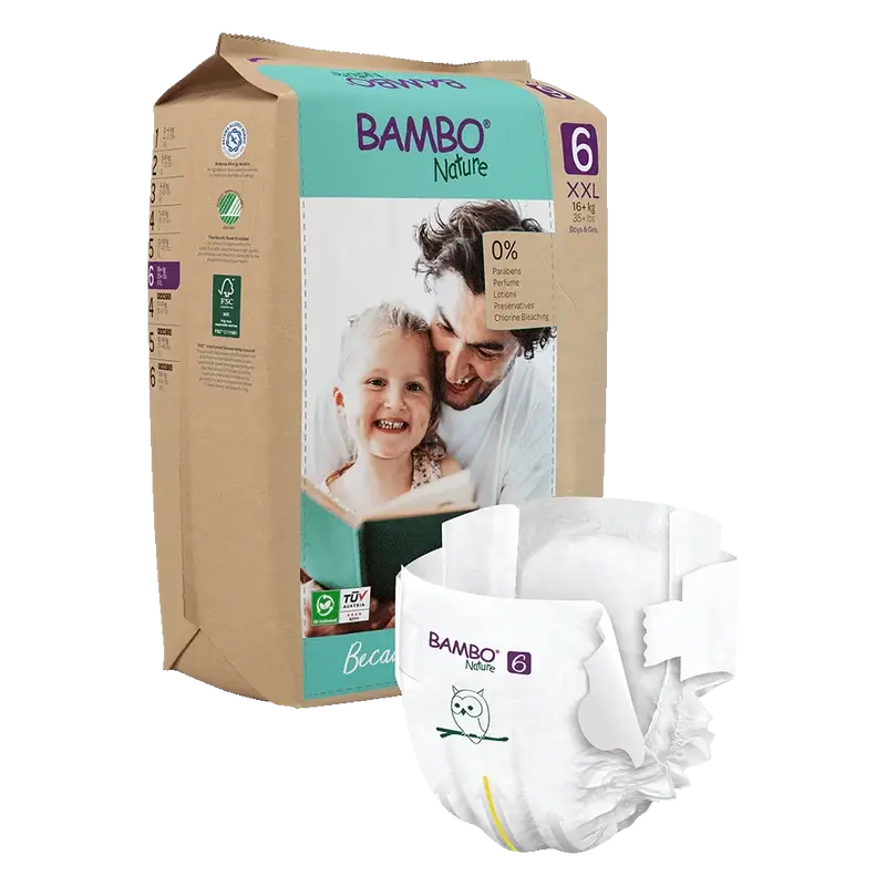Couches Bambo Nature Taille 6 (+16kg), 20 pcs.
