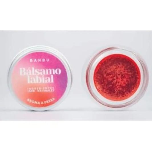 Banbu Strawberry Eco Vegan Moisturising Lipstick Balm, 5 Ml