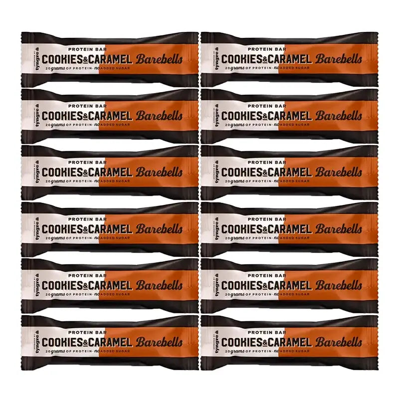 Barebells Bars Cookies & Caramel , pack 12 x 55 grams