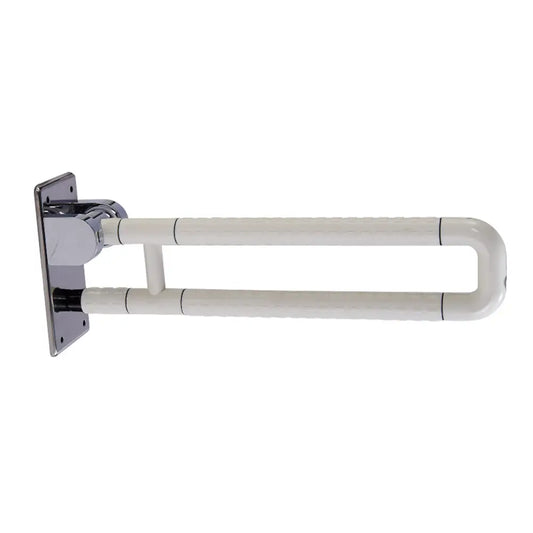 barre rabattable en acier inoxydable, blanche