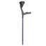 canne anglaise anatomique, toucher doux, tube bleu (paire)