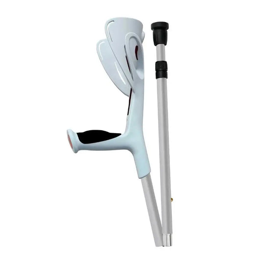 canne pliante anglaise, toucher doux, grise (la paire)