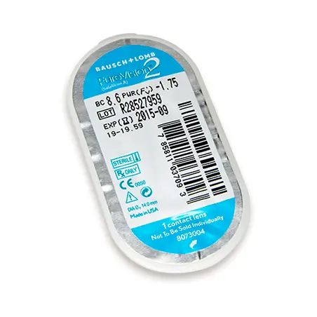 Lentilles de contact mensuelles PureVision2, 6 unités