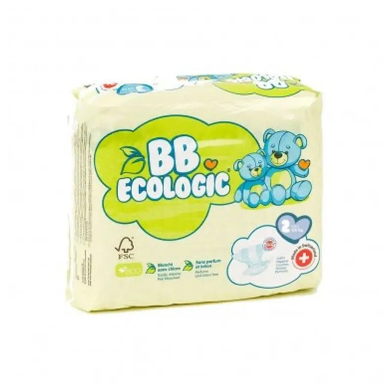 BB Ecologic Ecological Nappy Size 2 (3-6 Kg), 32 pcs.