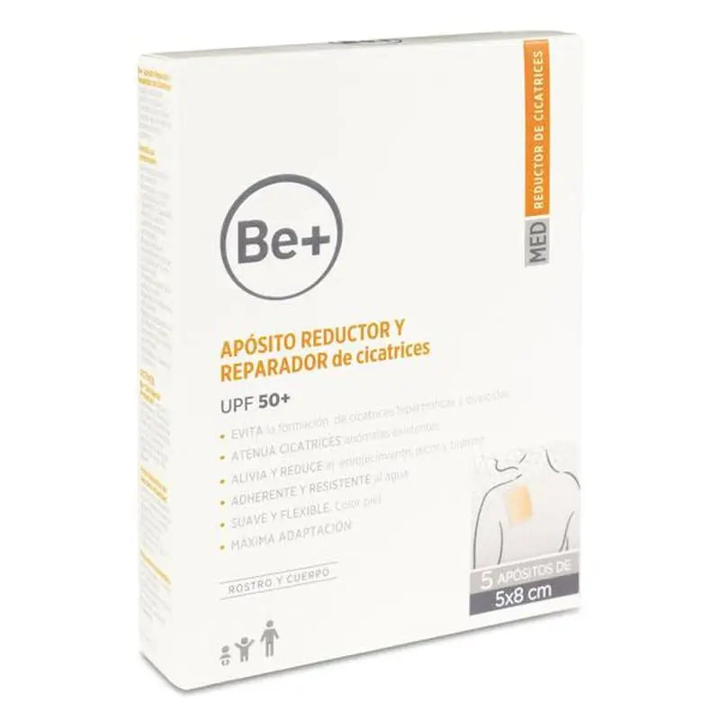 Be+ Scar Reducer & Repair Dressing, 5X8 Cm, 5 Units