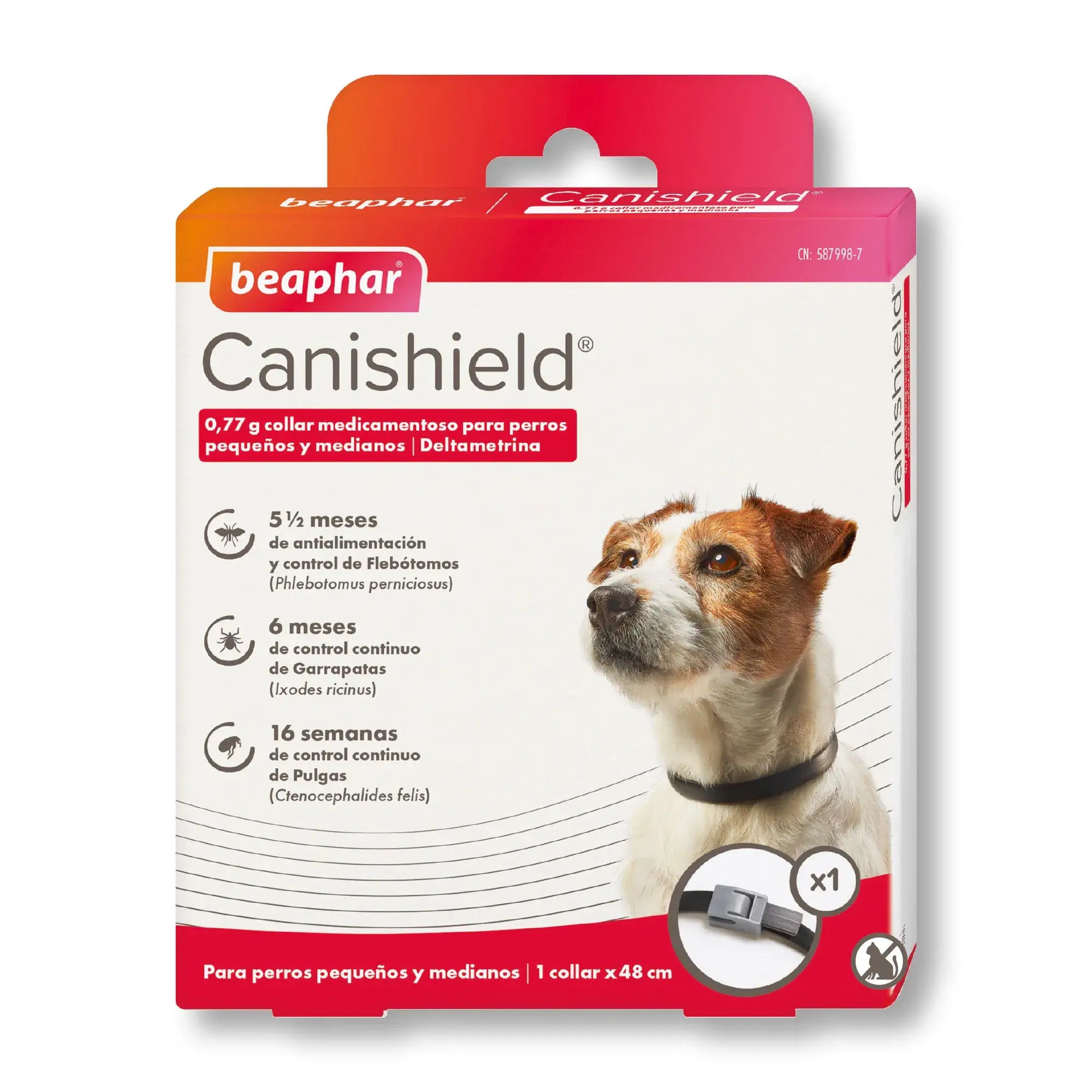 Collier pour chien Beaphar Canishield, 48 cm 2 unités